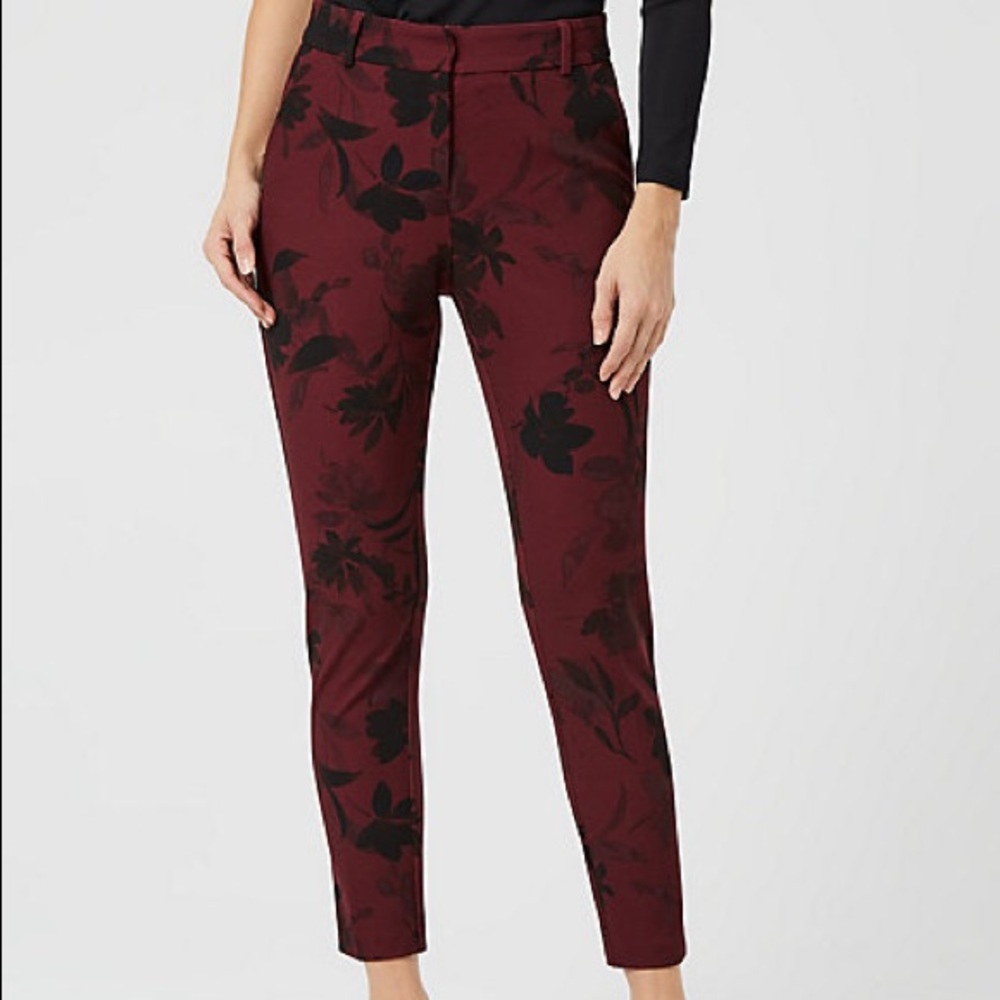 Le Château Wine Flower Pants size 18W NWT